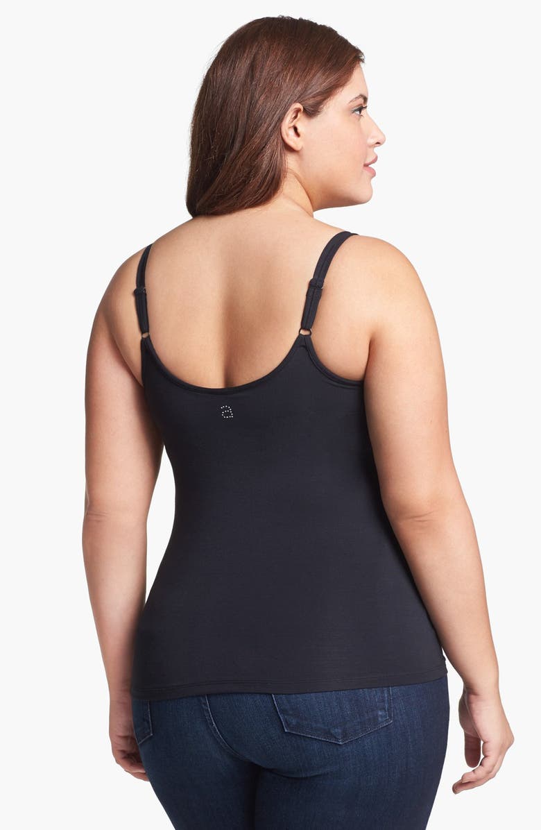 Amoena Valetta Shelf Bra Camisole, Alternate, color, Black