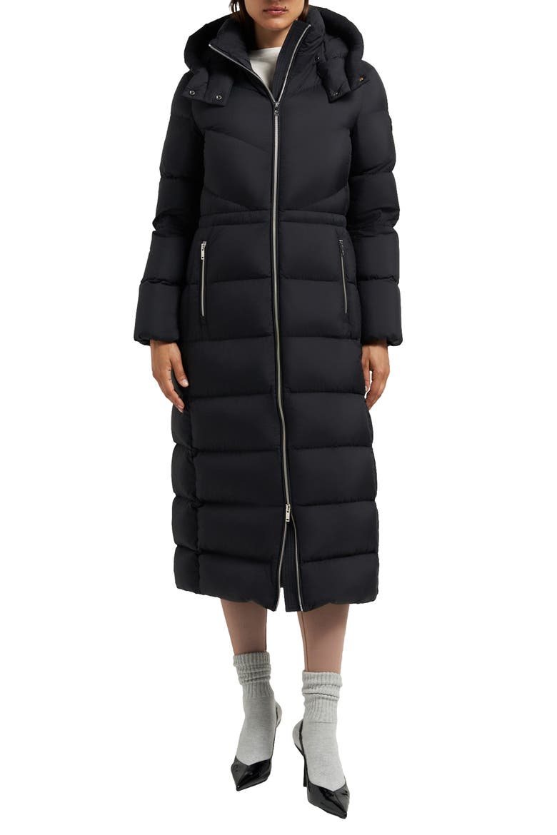 Belle Cote Long Water Repellent 800 Fill Power Down Parka (Women