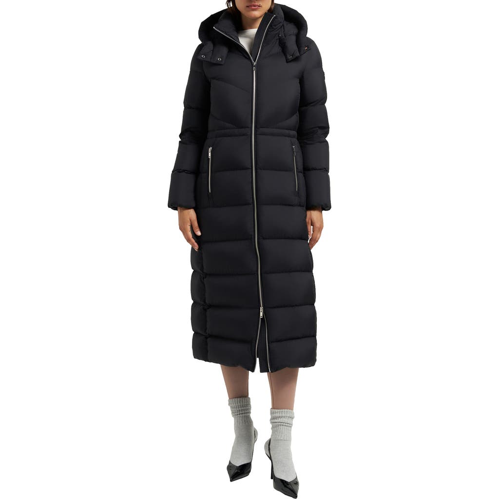 Moose Knuckles Belle Cote Long Water Repellent 800 Fill Power Down Parka In Animal Print