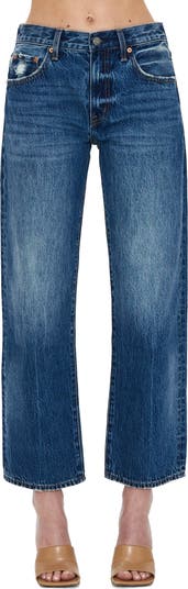 Lexi Distressed Ankle Wide Leg Jeans