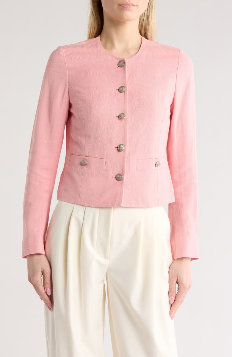 rag & bone Carmen Linen Blend Jacket, Main, color, 