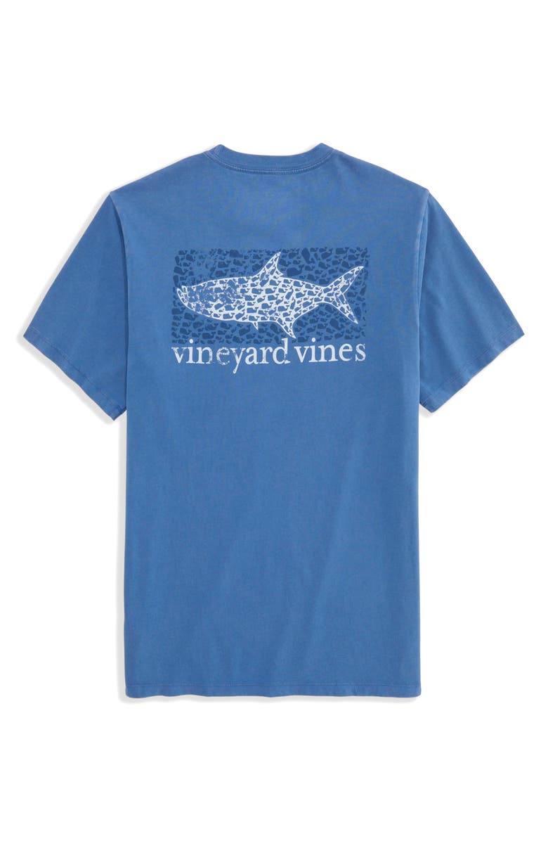 vineyard vines Drift Dye Tarpon Whale Cotton Graphic Pocket T-Shirt, Alternate, color, Club Blue