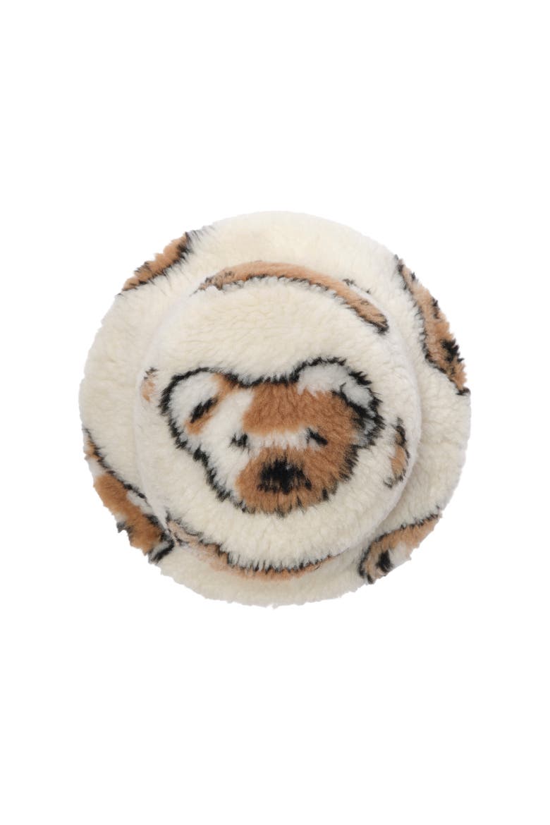 Thomas Bear Fleece Bucket Hat, Alternate, color, Salt white