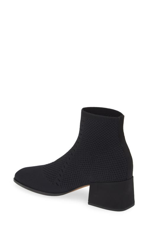 Eileen Fisher Womens Suede Trim Stretch Booties In Black