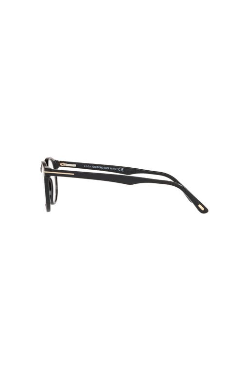 Tom Ford 48mm Round Optical Glasses In Black