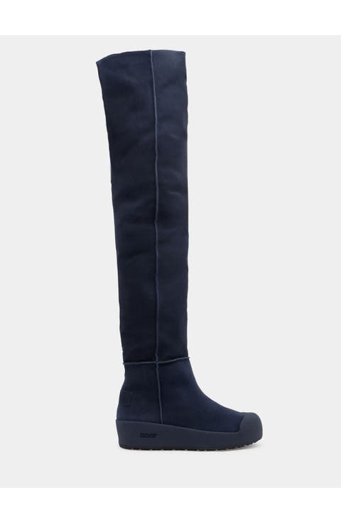 Curling Over-the-knee Boot