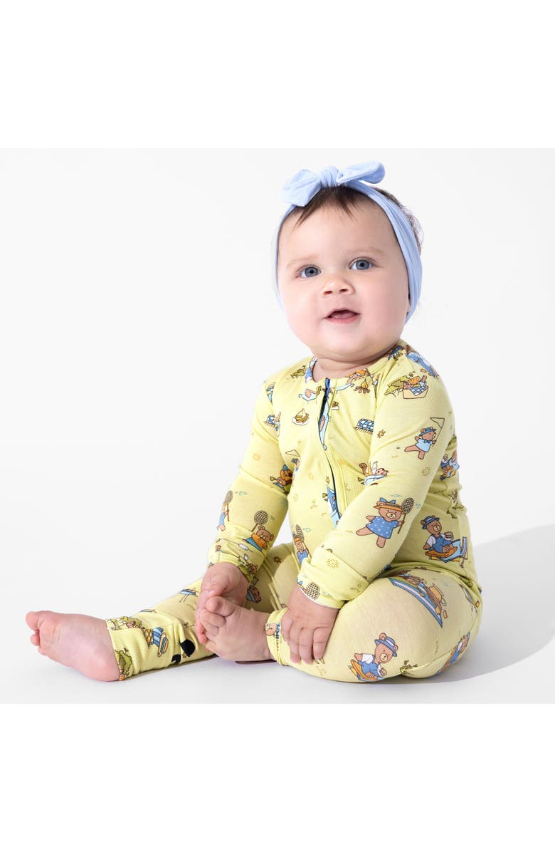 Bellabu Bear Baby Teddy Bear Picnic Convertible Footie, Alternate, color, Teddy Bear Picnic