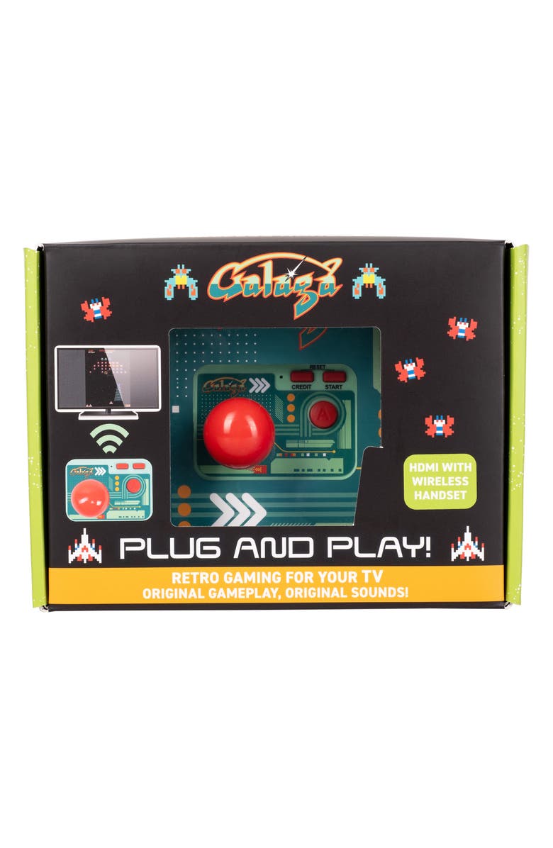Fizz Creations Galaga Plug & Play Arcade Game, Main, color,