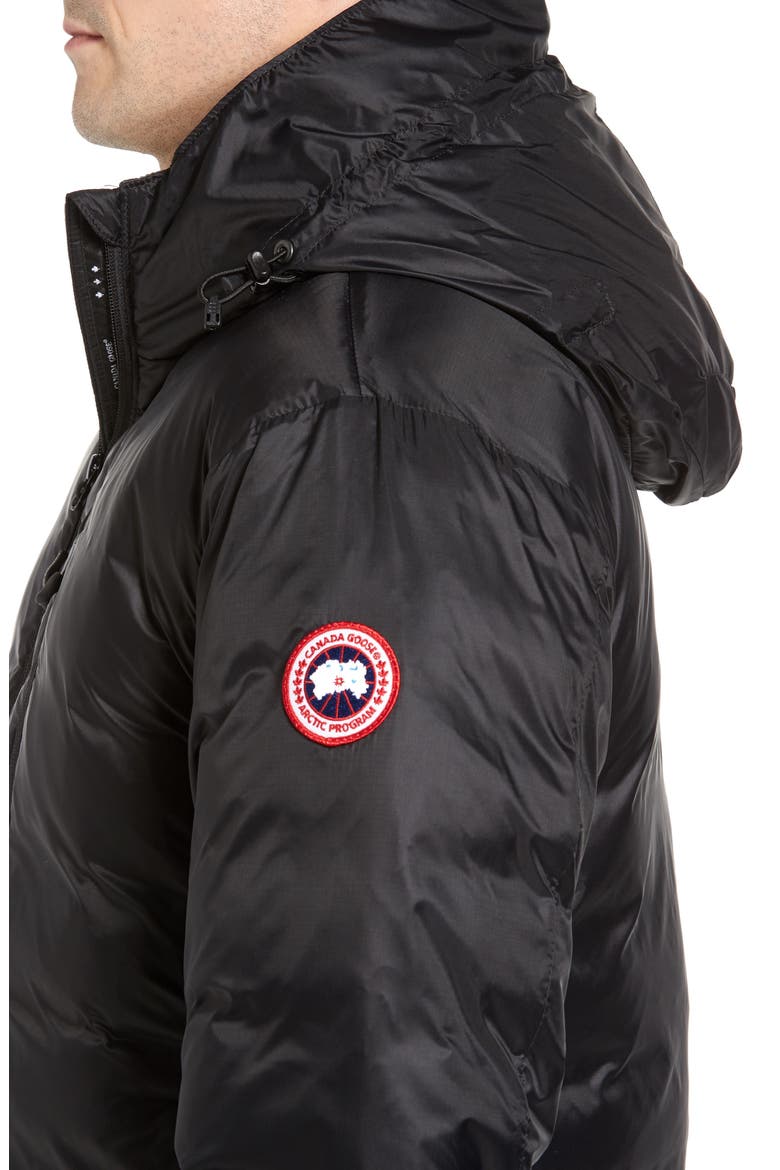 Lodge Fusion Fit Packable Down Jacket, Alternate, color, BLACK/ BLACK
