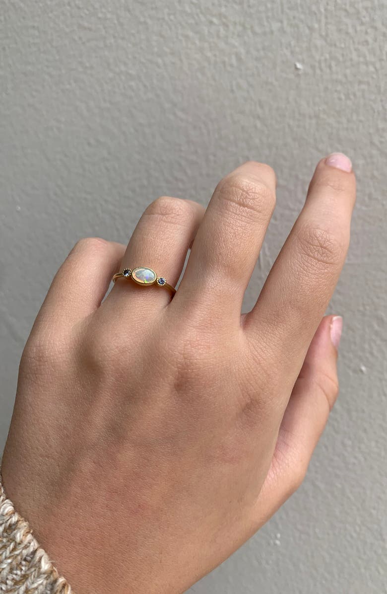 Jennie Kwon Designs Reese Sapphire & Opal Ring, Alternate, color, 