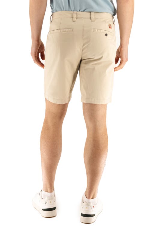 Devil-dog Dungarees 9-inch Performance Stretch Chino Shorts In Brown Rice