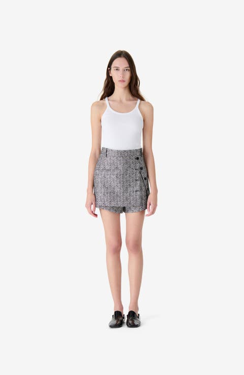 Seren Metallic Tweed Skort