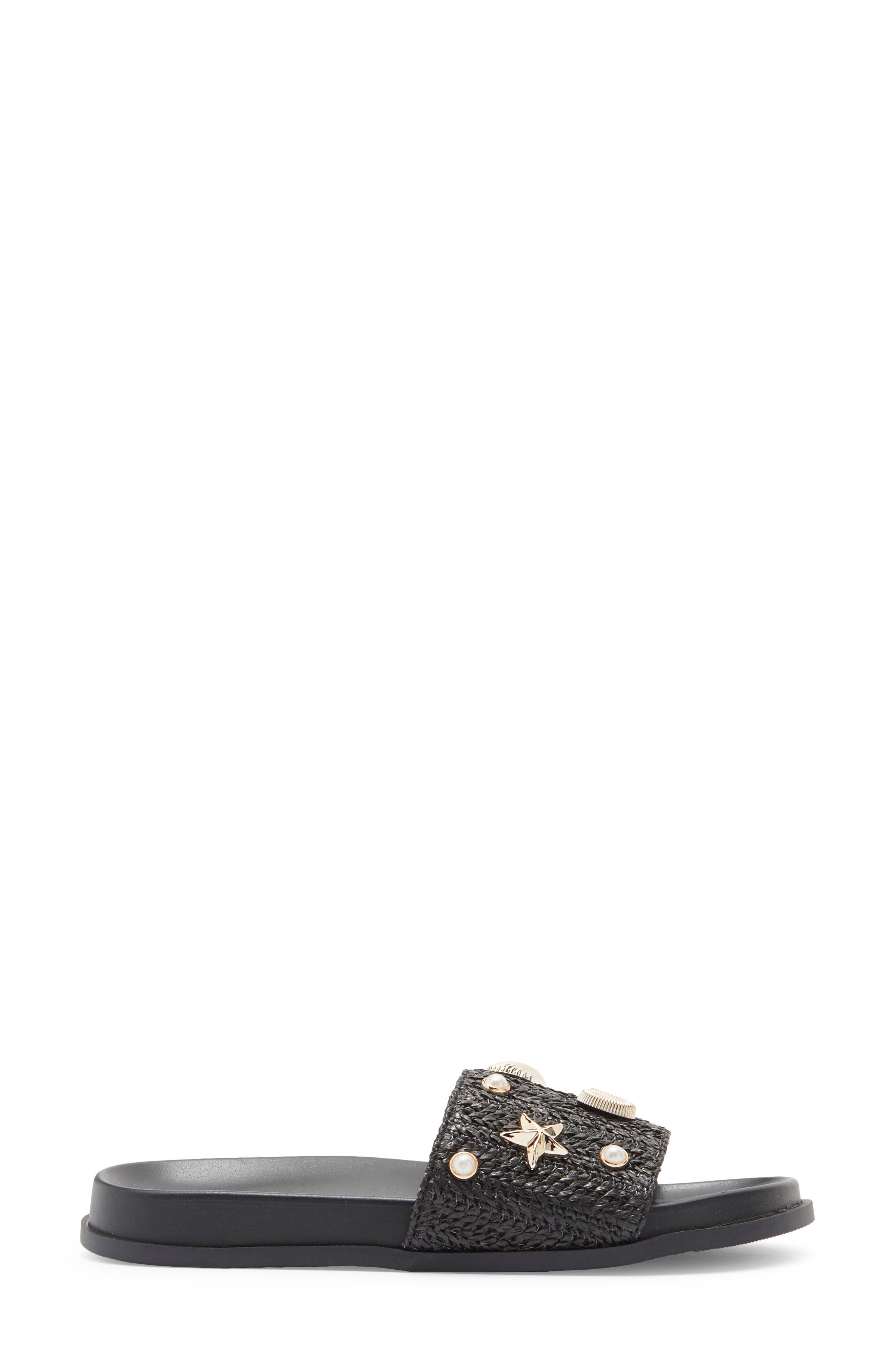 Melbana Slide Sandal, Alternate, color, BLACK