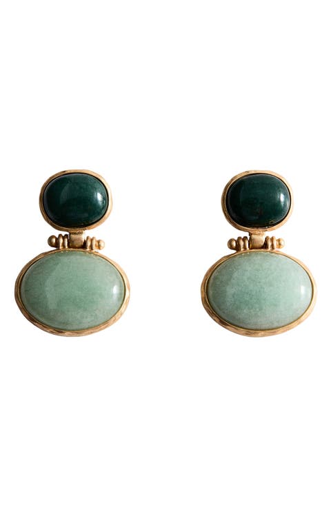 Stone Drop Earrings