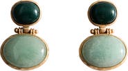 MANGO Stone Drop Earrings