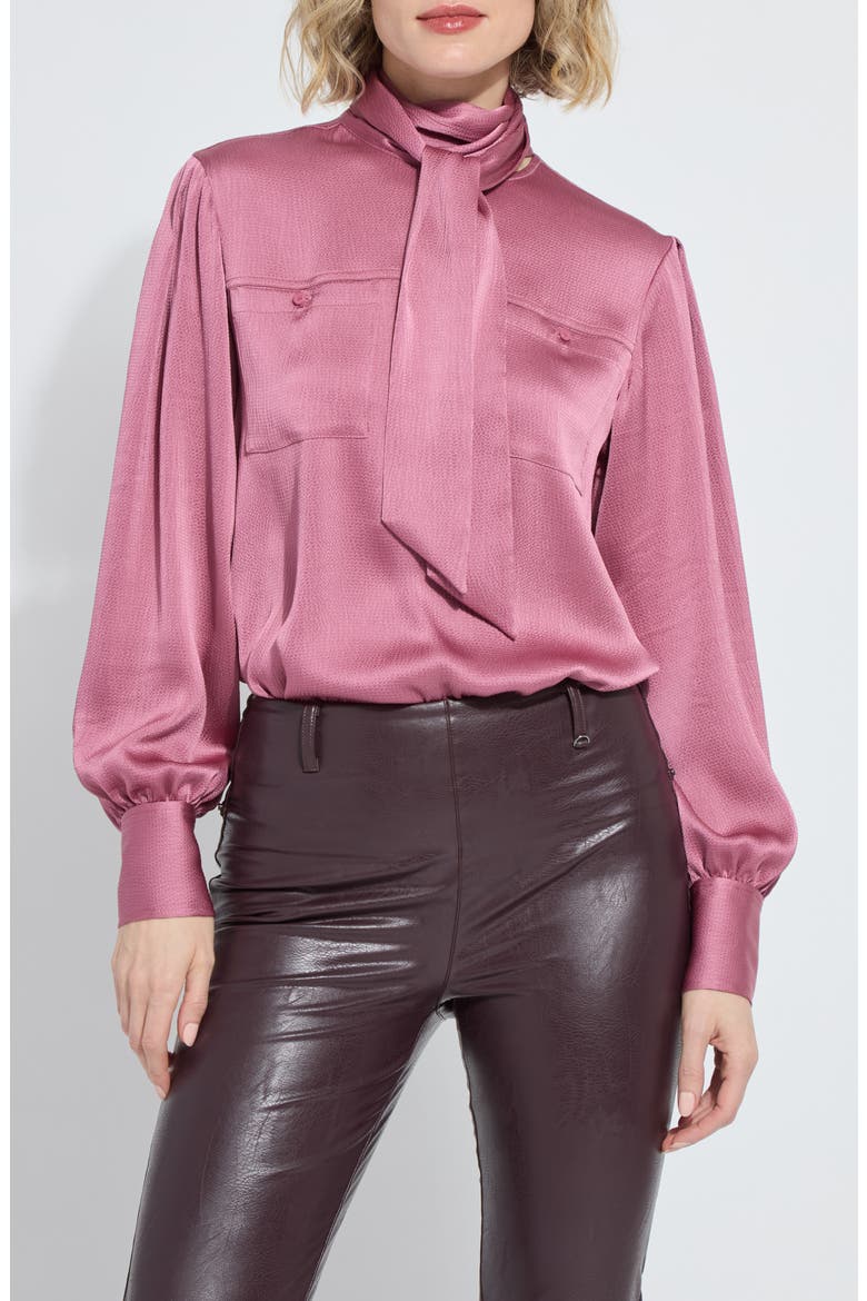 Daiane Utility Scarf Top, Alternate, color, GLAM MAUVE