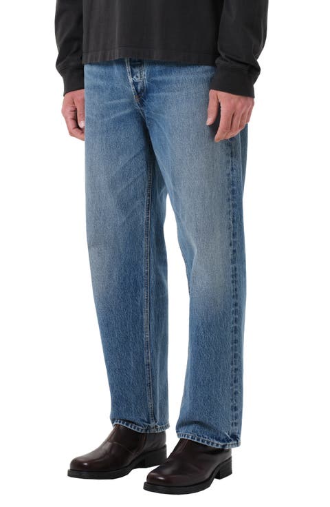 '90s Mid Rise Relaxed Straight Leg Jeans (Friction)