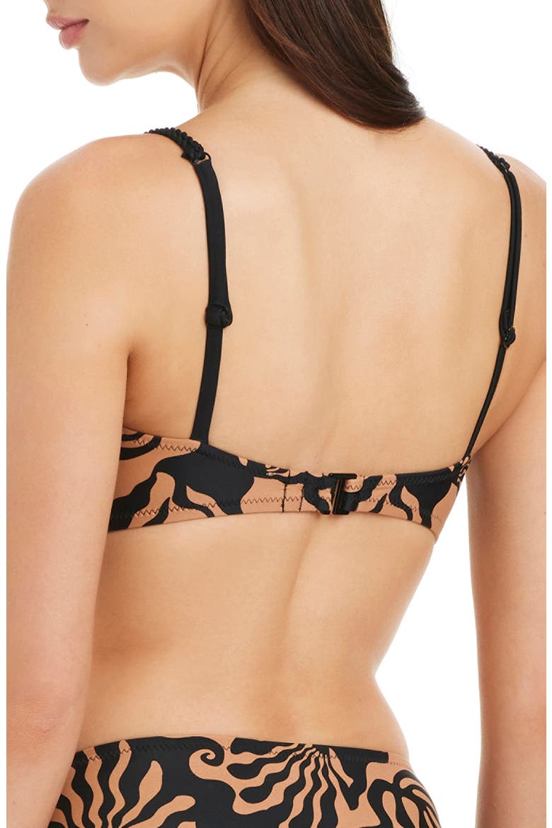Twist Front Bikini Top, Alternate, color, BLACK