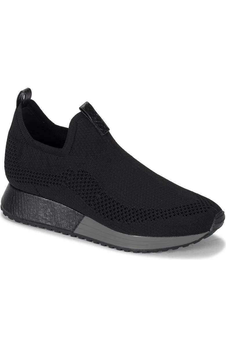 BARETRAPS Pringer Knit Slip-On Sneaker, Main, color, Black