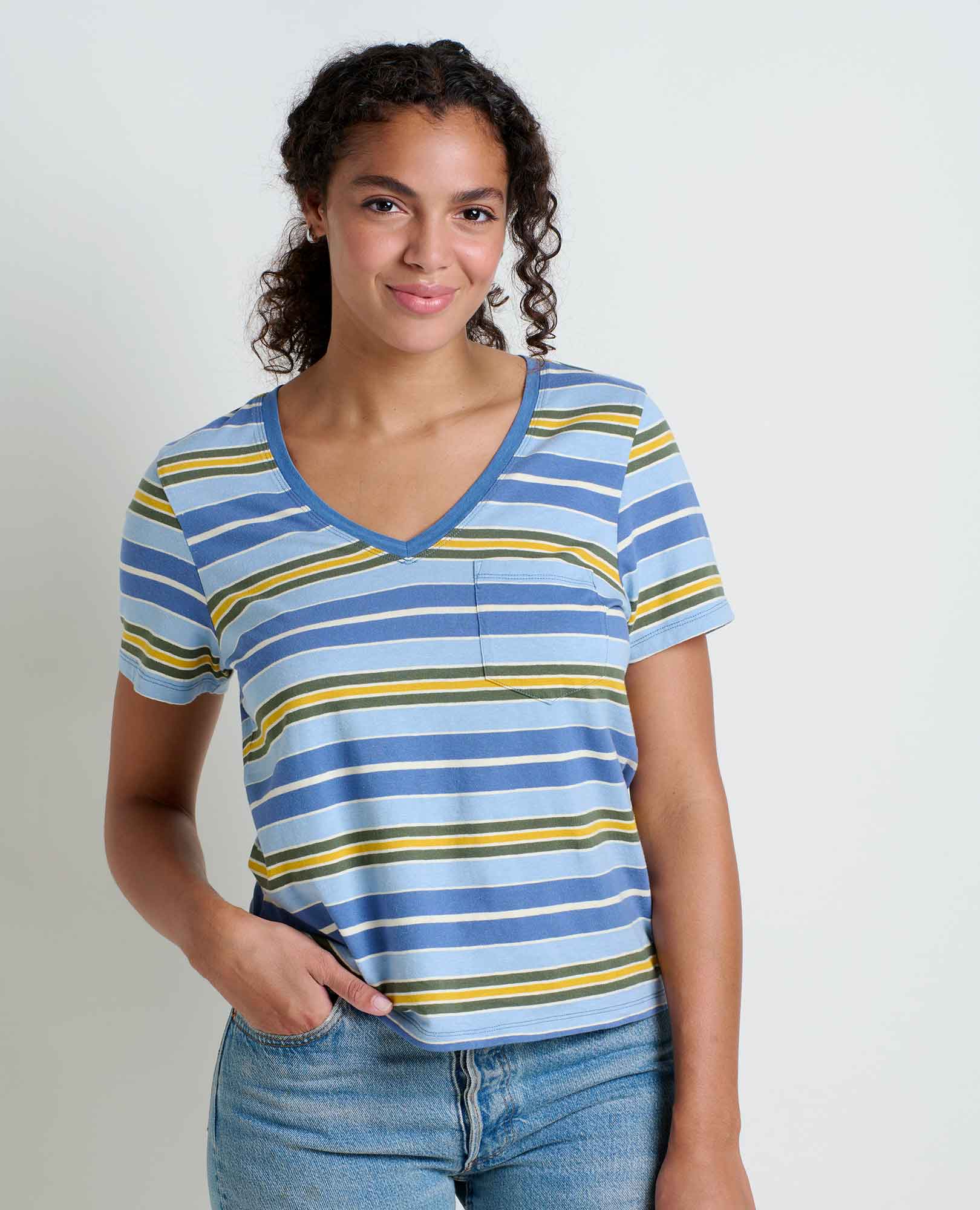 Women's Grom V-Neck Short Sleeve Shirt - image 3