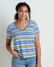 Toad & Co Women's Grom V-Neck Short Sleeve Shirt
