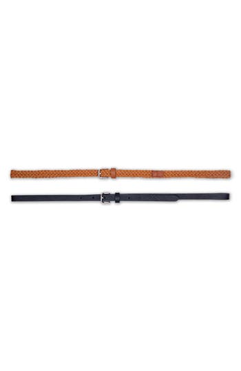 Linea Pelle Braided 2-for-1 Belt Set