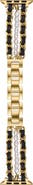 BCBG Imitation Pearl and Leather Chain Watchband