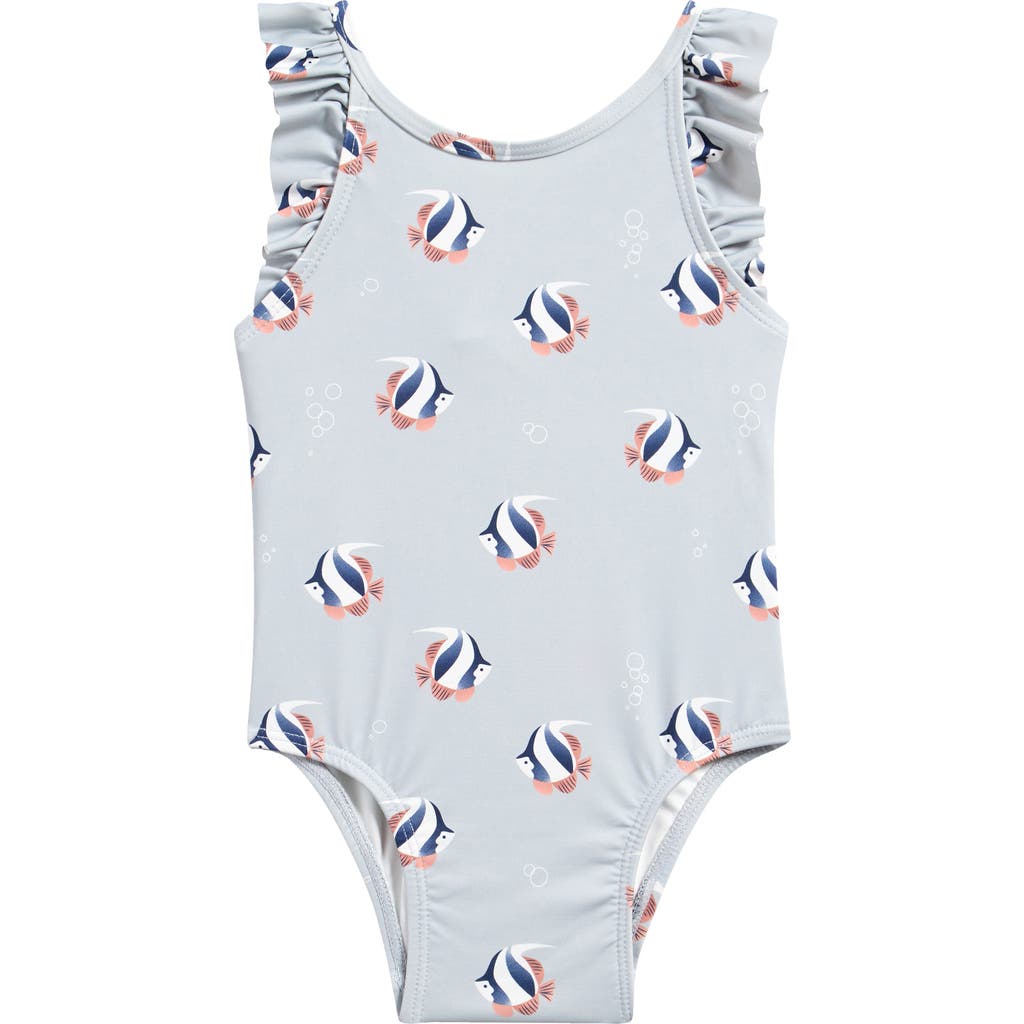 Petit Lem Monarch Print One-piece Swimsuit In Multi