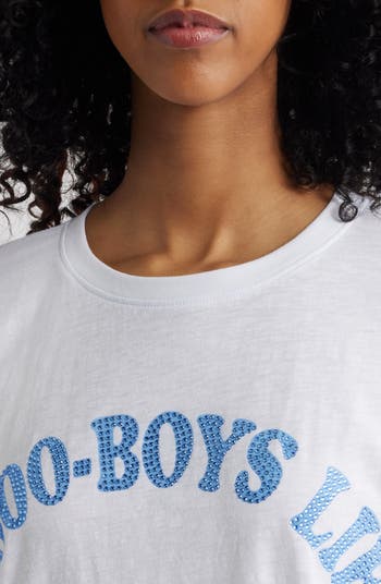 Embellished 1-800 Oversize Cotton Graphic T-Shirt