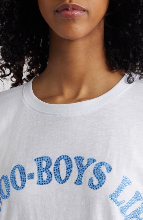 Boys Lie Embellished 1-800 Oversize Cotton Graphic T-shirt
