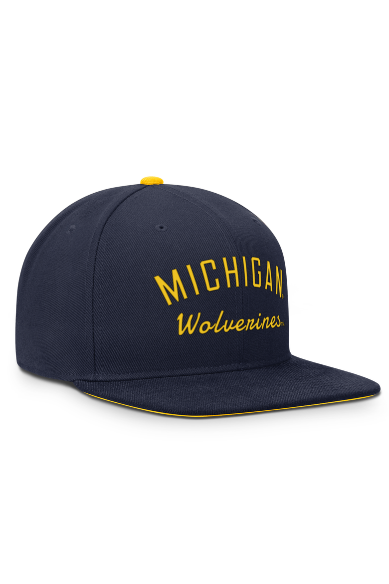 Men's Nike  Navy Michigan Wolverines Legacy Snapback Hat, Alternate, color, Navy