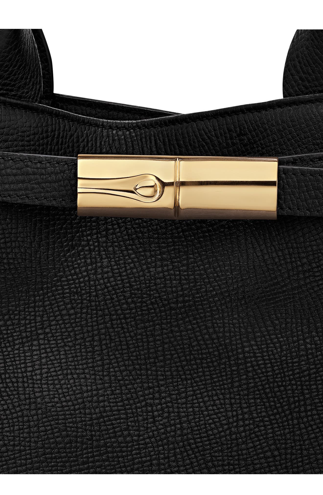 Le Smart Flow Large Leather Tote, Alternate, color, BLACK