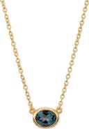 Eloise Jewelry Ellipse Necklace  with Natural Gemstones. Handmade in Italy
