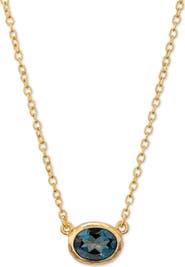 Eloise Jewelry Ellipse Necklace with Natural Gemstones. Handmade in Italy