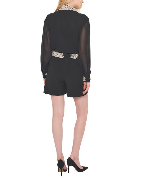 As By Df After Dark Embellished Blouse In Black