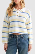 Lush Striped Polo Sweater