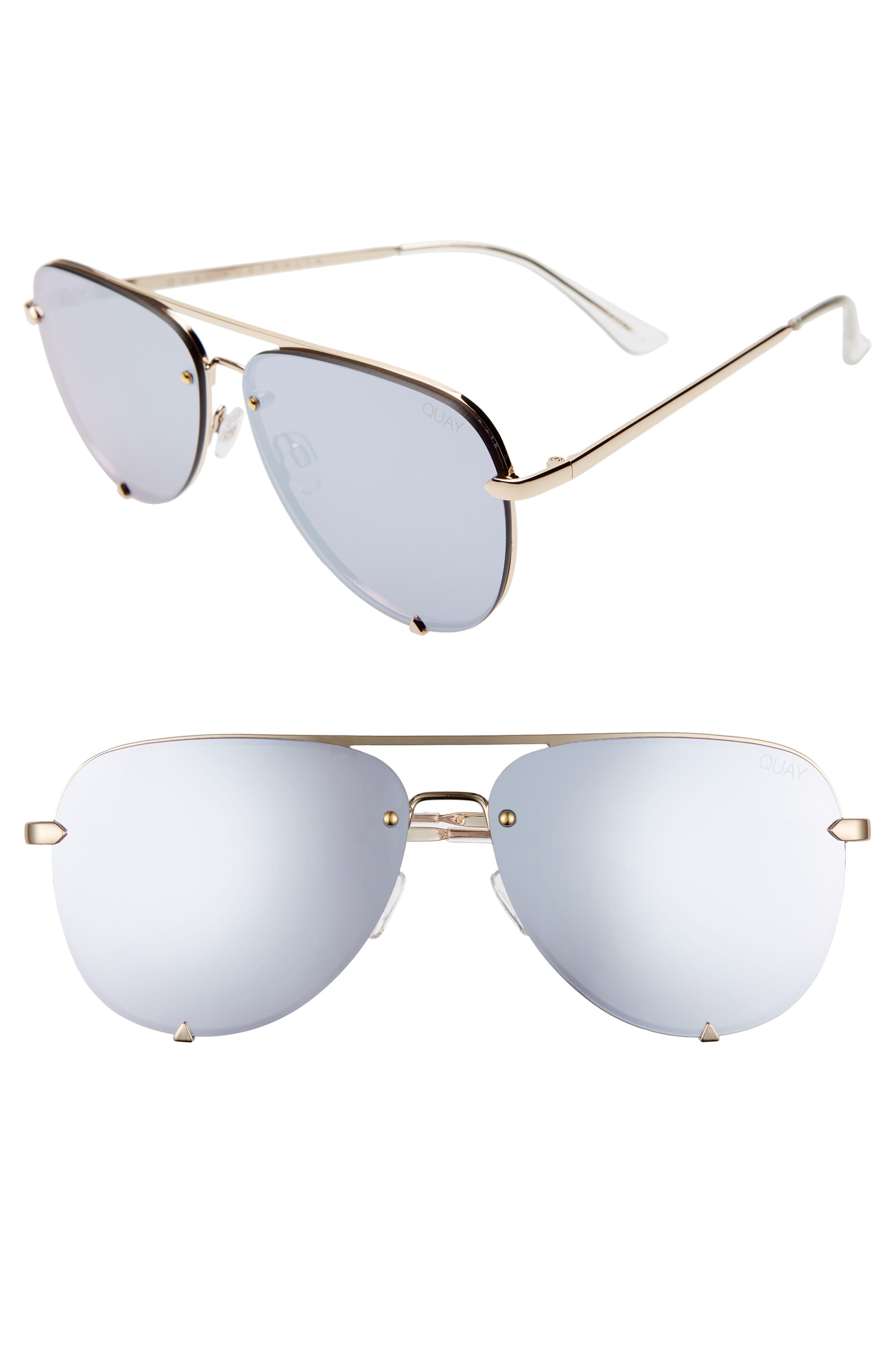 High Key Rimless 60mm Aviator Sunglasses (Women) | Nordstromrack
