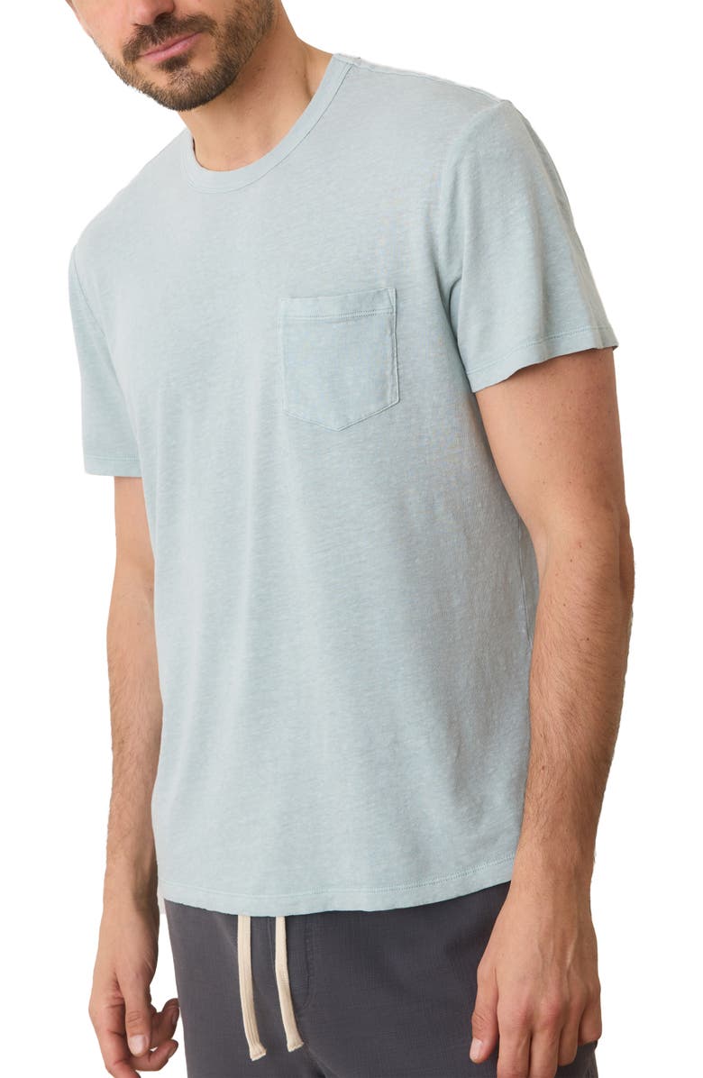 Marine Layer Relaxed Fit Hemp & Cotton T-Shirt, Alternate, color, Surf Spray