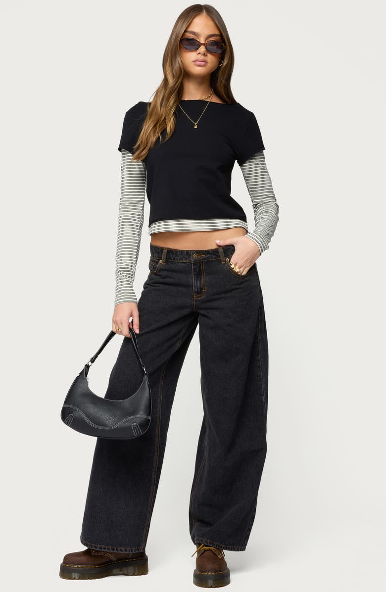 EDIKTED Layered Long Sleeve T-Shirt, Alternate, color,