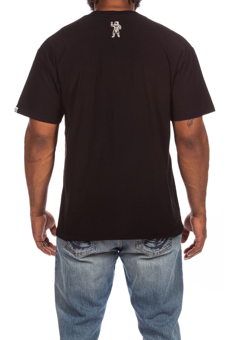 Leopard Embroidered Appliqué Cotton T-Shirt, Alternate, color, BLACK