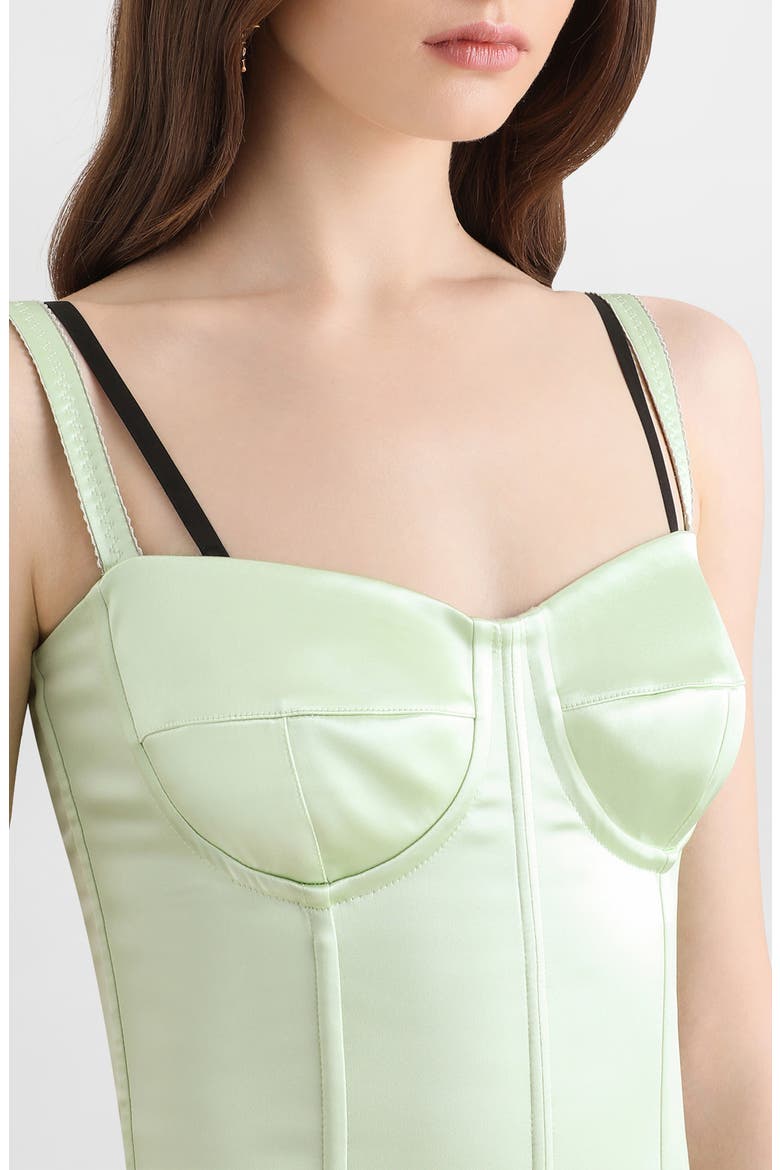 Satin Midi Cocktail Dress, Alternate, color, V0098 POWDER SEA GREEN