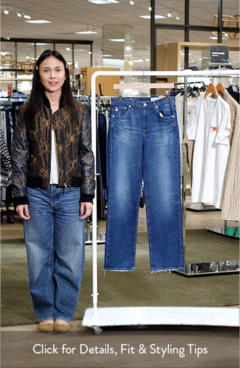 Brinley Mid Rise Classic Straight Leg Jeans, sales video thumbnail