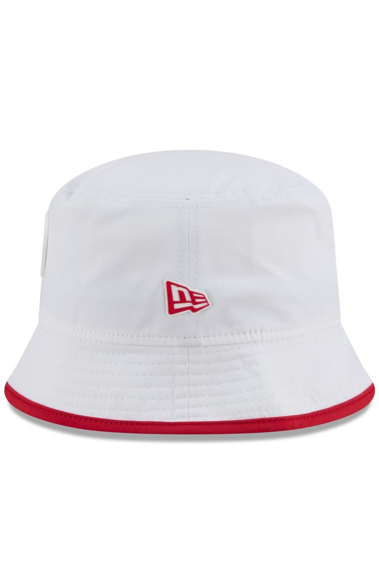 New Era Men's New Era White San Francisco 49ers 2025 NFL Training Camp Stretch Bucket Hat, Alternate, color, White