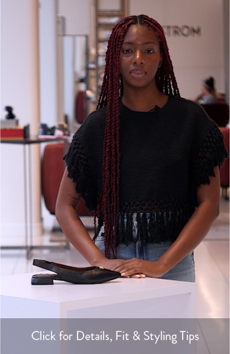 Nayana Pointed Toe Slingback Flat, sales video thumbnail