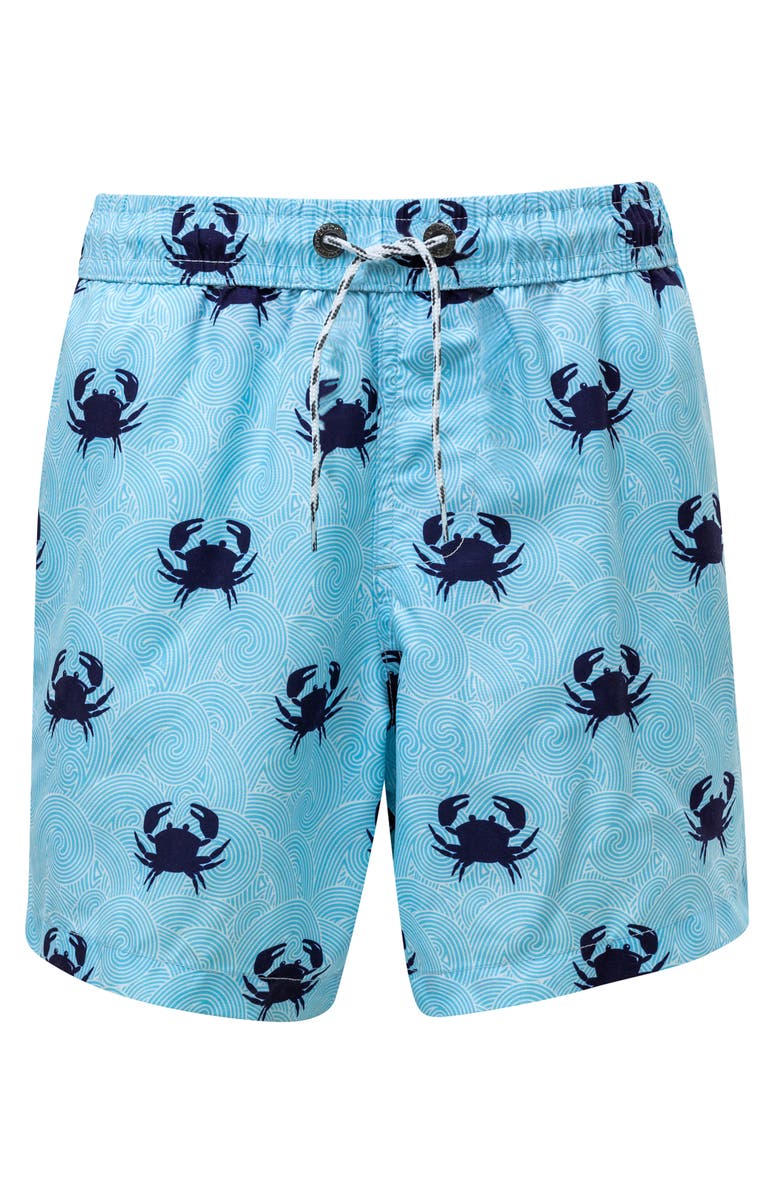 Snapper Rock Blue Crab Swim Trunks, Main, color,