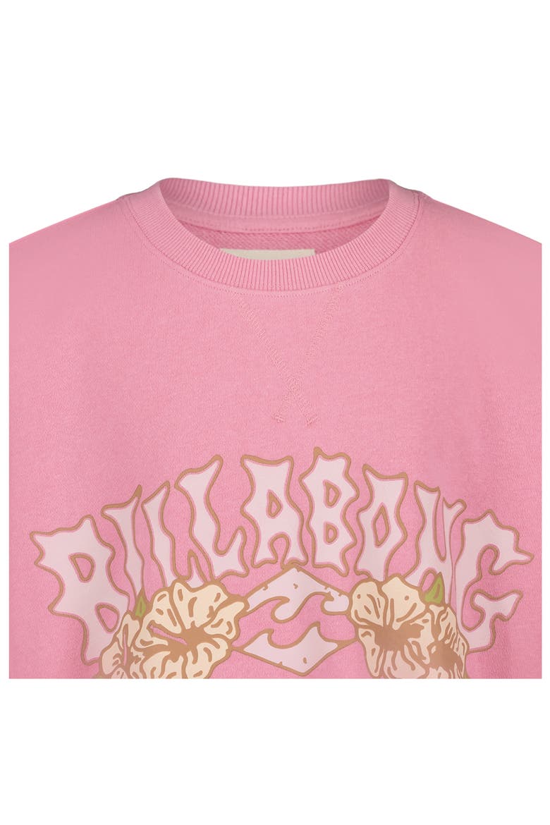 Kids' Making Waves Graphic Sweatshirt, Alternate, color, FUCHSIA PINK