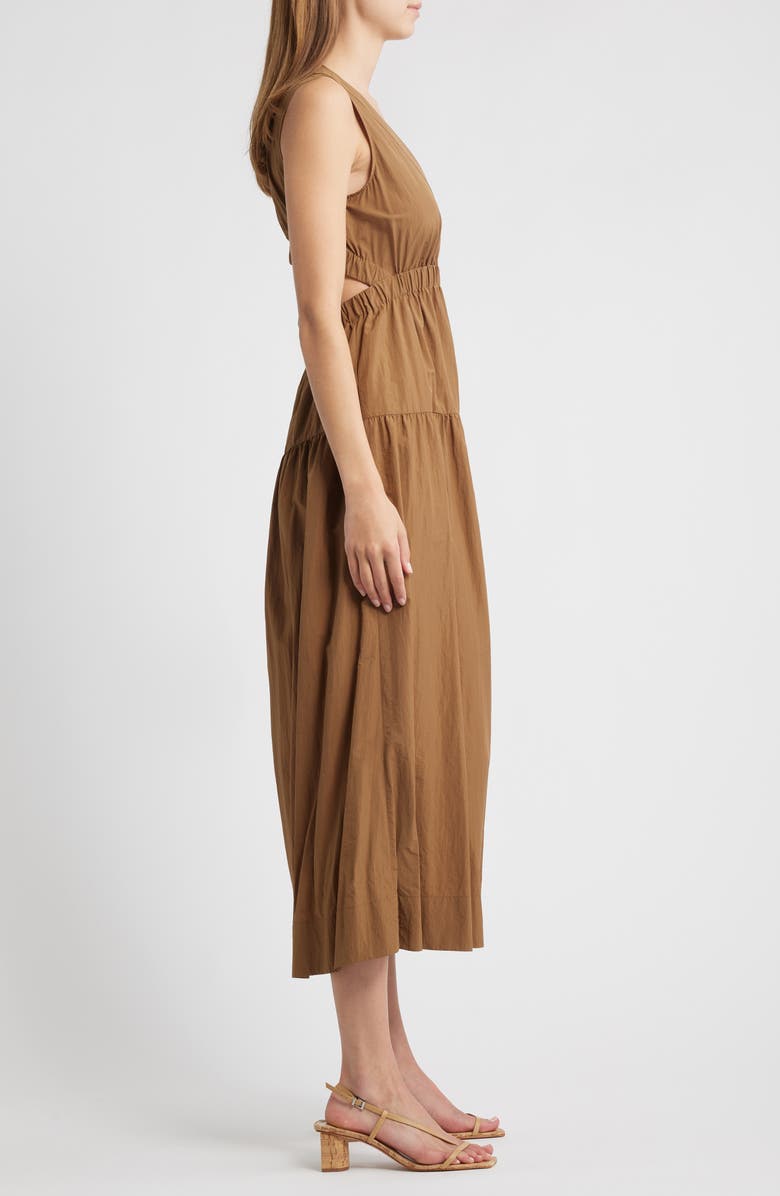 Rails Genevieve Cutout Tiered Sundress, Alternate, color, Sepia