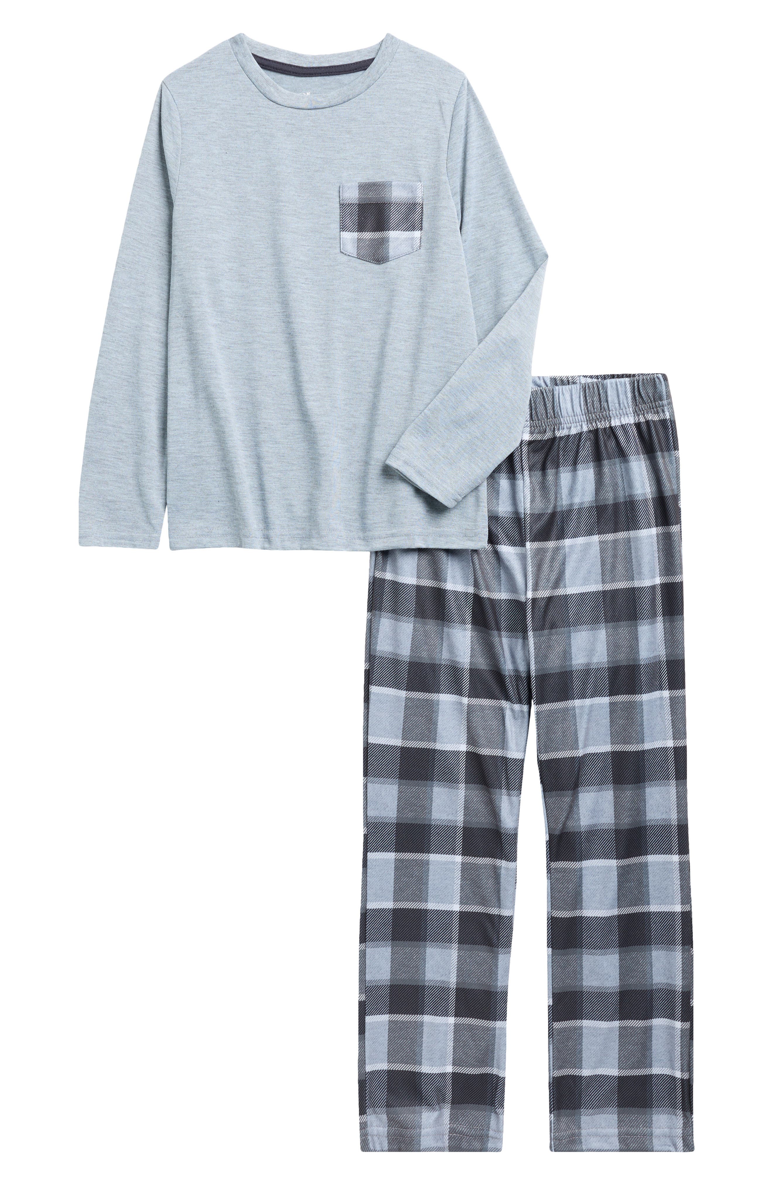 SLEEP ON IT Kids' Plaid 2-Piece Pajamas