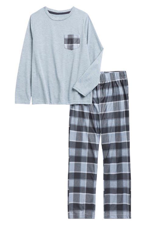 Kids' Plaid 2-Piece Pajamas (Big Kid)