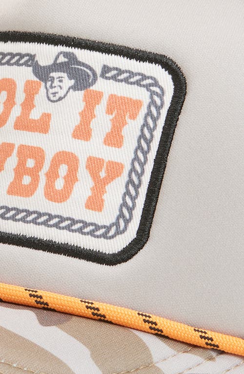 Tiny Whales Kids' Cool It Cowboy Trucker Hat In Multi